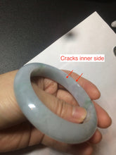 Load image into Gallery viewer, 55mm Certified type A 100% Natural green/white/purple Jadeite jade bangle BG32-0318