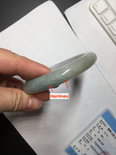 Load image into Gallery viewer, 60.4mm certified Type A 100% Natural icy watery light green/purple Jadeite Jade bangle BF145-9528