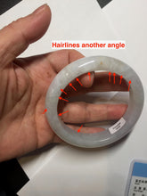 Load image into Gallery viewer, 58mm Certificate icy waterly light purple white orange jadeite jade bangle BF134-2650