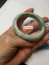 Load image into Gallery viewer, 51.5mm certified Type A 100% Natural sunny green purple oval Jadeite Jade bangle BS29-4436