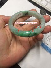 Load image into Gallery viewer, 54.3mm certified 100% natural Type A sunny green jadeite jade bangle PB164-4654