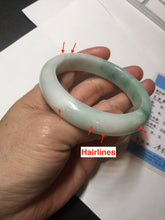 Load image into Gallery viewer, 57.4mm certified 100% natural type A sunny green/purple/yellow jadeite jade bangle BN102-7712