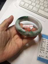 Load image into Gallery viewer, 58mm Certified 100% natural Type A green/purple chubby jadeite jade bangle PB98-8975