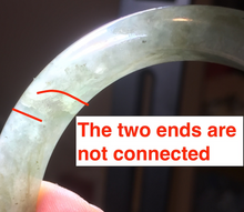 Load image into Gallery viewer, Shopify only. 54mm certified 100% natural Type A icy watery oliy dark green(油青) brown jadeite jade bangle BS103-4060