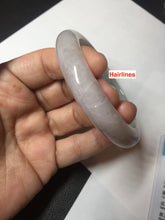 Load image into Gallery viewer, 56.9mm Certified Type A 100% Natural dark green/white/purple Jadeite Jade bangle BL82-4053