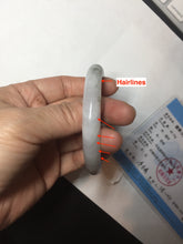 Load image into Gallery viewer, 57.2mm Certified Type A 100% Natural icy watery white purple black brown Jadeite Jade bangle BL72-7066