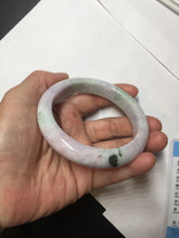 Load image into Gallery viewer, 59.5mm certified Type A 100% Natural light green sunny green red light purple Jadeite Jade bangle BF146-8461