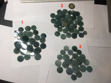 Load image into Gallery viewer, 100% Natural type A dark blue/green/gray round Guatemala Jadeite Jade safe and sound pendant group BF155