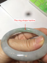 Load image into Gallery viewer, 50.8mm Certified Type A 100% Natural light green/purple/yellow(FU LU SHOU) round cut Jadeite Jade bangle Z135-2803