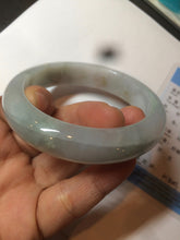 Load image into Gallery viewer, 54.8mm certified type A 100% Natural icy watery green/white/brown  jadeite jade bangle Z126-4403