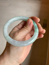 Load image into Gallery viewer, 57mm certified Type A 100% Natural sunny green/white/purple Jadeite Jade bangle L146-5350