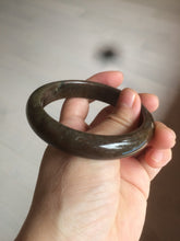 Load image into Gallery viewer, 57mm certified Type A 100% Natural brown sugar Jadeite Jade bangle GC3-2763