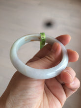 Load image into Gallery viewer, 53.7mm certificated Type A 100% Natural light blue/green/yellow/purple Jadeite Jade bangle AK34-7263