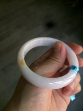 Load image into Gallery viewer, 53.4mm 100% natural certified yellow/white/light purple jadeite jade bangle AS38-5122