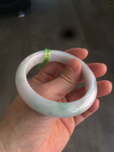 Load image into Gallery viewer, 57mm certified 100% natural green/white/yellow jadeite jade bangle R64-9289