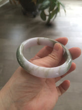 Load image into Gallery viewer, 55mm Certified 100% natural Type A green/purplejadeite jade bangle R77-2597
