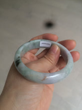 Load image into Gallery viewer, 54mm 100% natural type A certified light green/purple/red (FU LU SHOU, 福禄寿) jadeite jade bangle AQ2-0686