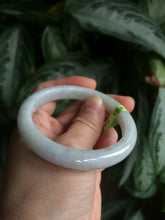 Load image into Gallery viewer, 53.9mm Certified Type A 100% Natural white/light purple Jadeite Jade bangle L117-2745