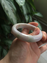 Load image into Gallery viewer, 52mm Certified Type A 100% Natural sunny green/purple/yellow Jadeite Jade bangle L115-5682