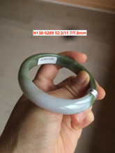 Load image into Gallery viewer, Sale! 49-54mm certified Type A 100% Natural dark green/white/black Jadeite Jade bangle with defects group GC30