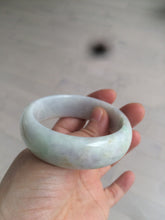 Load image into Gallery viewer, 53.9mm Certified Type A 100% Natural white/purple/green/yellow chubby Jadeite Jade bangle Z91-5685