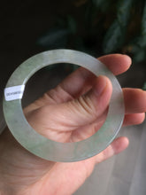 Load image into Gallery viewer, 55.2mm certified Type A 100% Natural icy light green thin Jadeite bangle AC16-0430