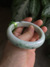 Load image into Gallery viewer, 58.3mm Certified 100% natural Type A green/purple jadeite jade bangle AJ23-6197