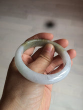 Load image into Gallery viewer, 53.8mm certified Type A 100% Natural light yellow green Jadeite Jade bangle AK45-0450