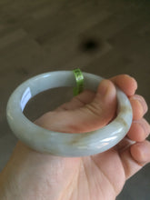Load image into Gallery viewer, 57.8mm Certified Type A 100% Natural light green/brown Jadeite Jade bangle Z81-5732