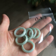Load image into Gallery viewer, 100% natural type A green/white/yellow/dark green jadeite jade band ring F104 (Add on item, not sale individually.)
