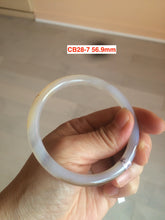 Load image into Gallery viewer, 54.4-62mm 100% natural red/orange/brown slim agate bangle CB28