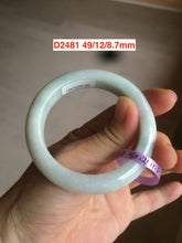 Load image into Gallery viewer, Sale! 49-54mm certified Type A 100% Natural dark green/white/black Jadeite Jade bangle with defects group GC30