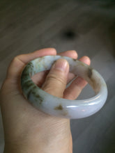Load image into Gallery viewer, 58mm Certified Type A 100% Natural dark green purple brown Jadeite Jade bangle L135-4073
