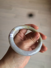 Load image into Gallery viewer, 59.2mm Certified Type A 100% Natural green/yellow/purple round cut Jadeite Jade bangle AT42-1631