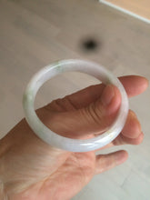 Load image into Gallery viewer, 50mm Certified Type A 100% Natural light green/purple Jadeite Jade bangle C37-7910