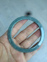 Load image into Gallery viewer, 58.2mm Type A 100% Natural light green/blue super thin style Jadeite bangle L140