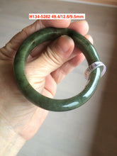 Load image into Gallery viewer, Sale! 49-54mm certified Type A 100% Natural dark green/white/black Jadeite Jade bangle with defects group GC30