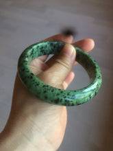 Load image into Gallery viewer, 61mm 100% natural green/red/black Epidote (红绿宝)bangle CB60-1
