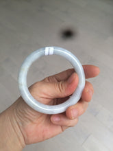 Load image into Gallery viewer, 54.2mm Certified 100% natural Type A light purple/white round cut jadeite jade bangle D49-9551