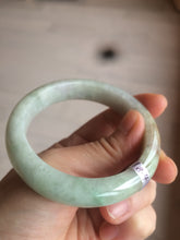 Load image into Gallery viewer, Sale! 53.9mm Type A 100% Natural light green/brown/red Jadeite Jade bangle Q91-8624