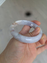 Load image into Gallery viewer, 54mm 100% natural type A certified light green/purple/red jadeite jade bangle AM2-1588