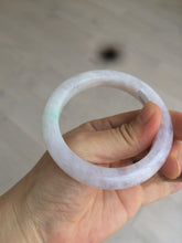 Load image into Gallery viewer, 53.5mm certified 100% natural Type A green/purple jadeite jade bangle AQ57-5347