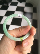 Load image into Gallery viewer, 52mm Certified Type A 100% Natural apple green/brown/red thin(flat) Jadeite Jade bangle L85-7336
