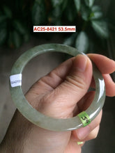 Load image into Gallery viewer, Certified Type A 100% Natural icy green/white/yellow super thin Jadeite bangle group AC25