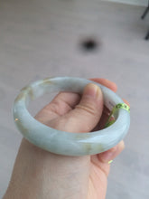 Load image into Gallery viewer, 57.8mm Certified Type A 100% Natural light green/brown Jadeite Jade bangle Z81-5732