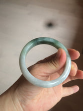 Load image into Gallery viewer, 53mm Certified Type A 100% Natural light green white Jadeite Jade bangle H151-1005