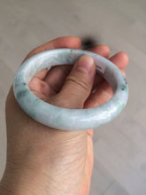 Load image into Gallery viewer, 56mm certificated Type A 100% Natural light green/purple Jadeite Jade bangle L126-9559