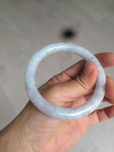 Load image into Gallery viewer, 55.7mm certified 100% natural green/white/purple/yellow(FU LU SHOU) round cut jadeite jade bangle U94-8994