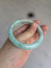 Load image into Gallery viewer, 56.7mm certified 100% natural type A sunny green yellow jadeite jade bangle AM10-0162
