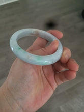 Load image into Gallery viewer, 54mm certified Type A 100% Natural sunny green/white/brown Jadeite Jade bangle R71-5675